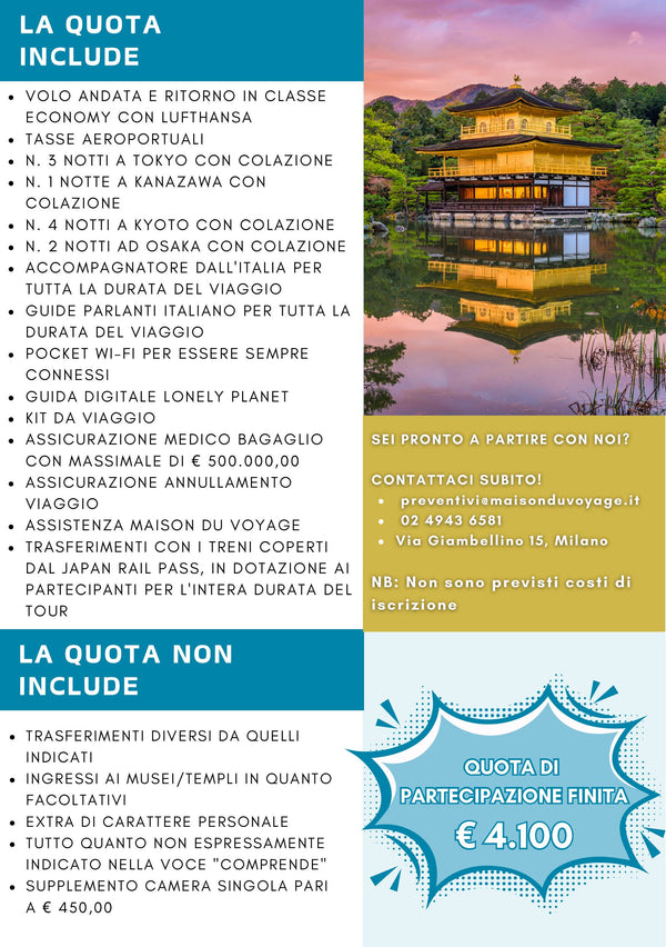D - TOUR GIAPPONE MAGGIO 2025 - Maison Voyage
